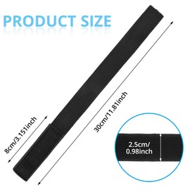 WLLHYF 2 Pairs Black Boot Blouse Rubber Bands Ankle and Trouser Straps with Velcro Military Boot Straps Fitness Equipment Straps for Hiking Fishing Hunting Cycling Gardening Military Uniforms, black