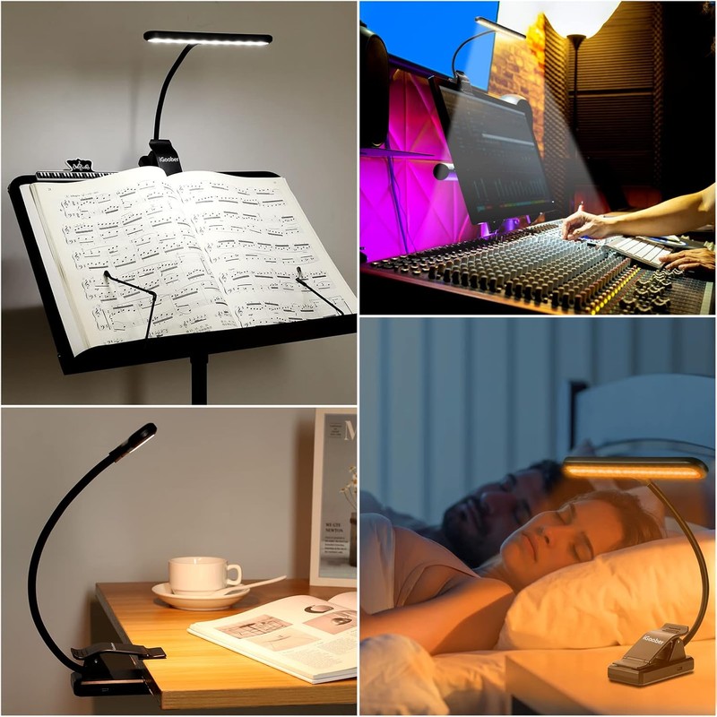 2 Pack 28 LED Music Stand Lights, Eye Caring Clip-on