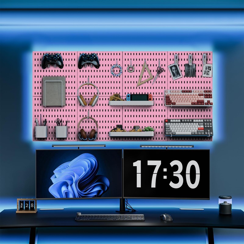 MULSAME Pegboard Combination Kit, 25.2" x 25.2" Wall Mounted Storage