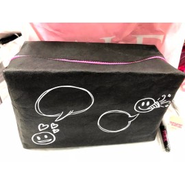 Victoria's Secret Cosmetic Beauty Bag Makeup Pencil Case Pouch Black NWT