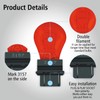 Rafeal Auto 3157 Red Light Bulb 10 Pack,3157red Automotive Brake