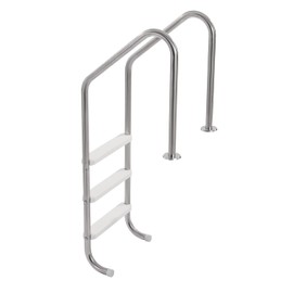 Happybuy Swimming Pool Ladder, 3-Step Double Handrails Stairs with Non-Slip Heavy Duty Steps, Capacity 265 lbs, for 48-54 in Inground Pools of Any Decking Surface Indoor & Outdoor