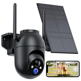 Security Cameras Wireless Outdoor Solar: 2K WiFi Camera for Home Security System - Battery Powered Cam IP66 Waterproof Motion Sensor - Camaras de Seguridad para Casa Inalambricas