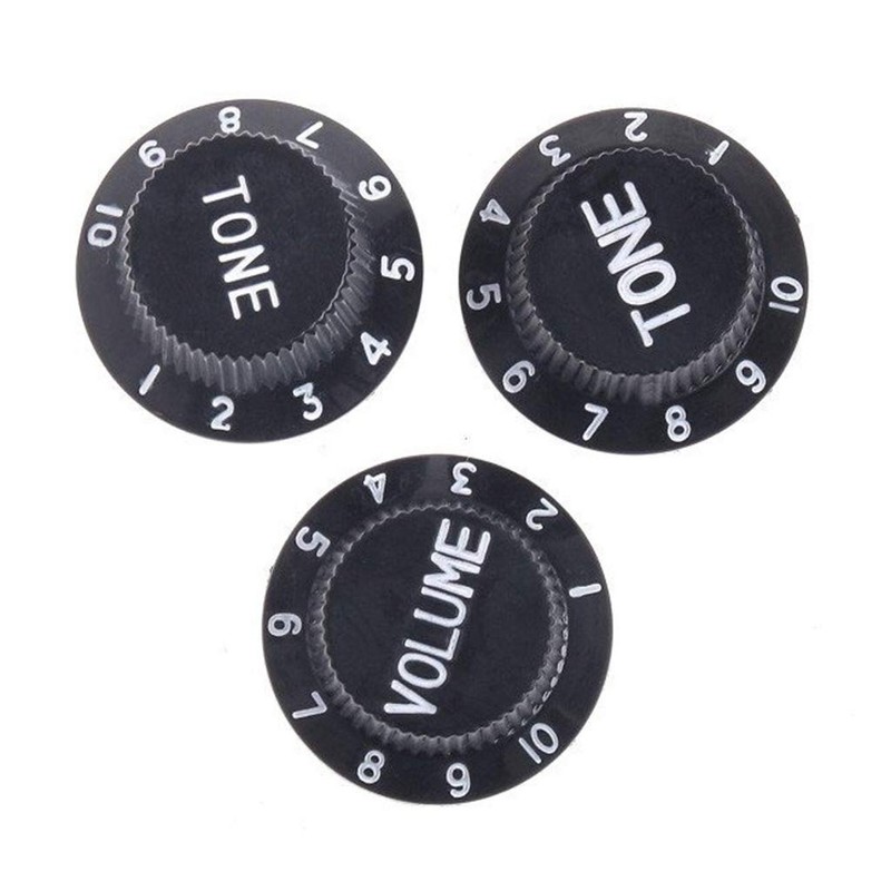Alnicov Guitar Control Knobs 1 Volumn 2 Tone Fits Metric