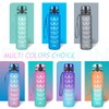 Polygon 32oz Motivational Water Bottle with Time Marker & Removable