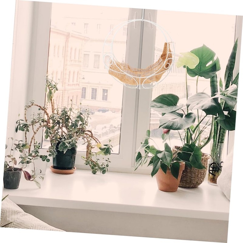 Outanaya Hanging Flower Basket Holder Iron Wire Planter Hook for