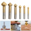 6-Piece 90° Countersink Set HSS Countersink with Automatic Centre Hole