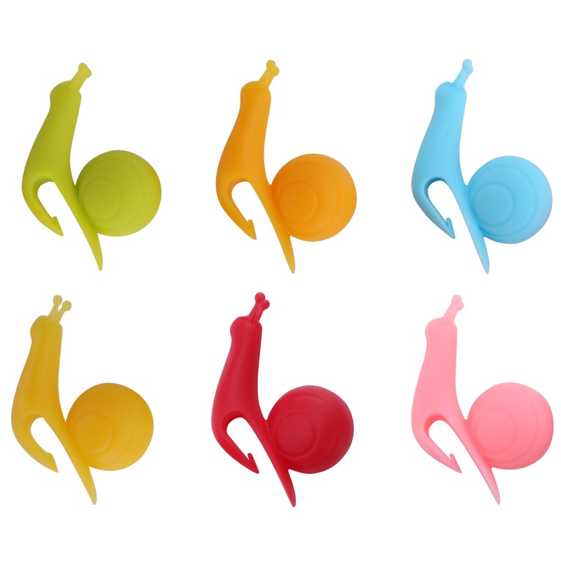 10Bag Snail Silicone Tea Maker Cup Edge Pendant Tea Bag