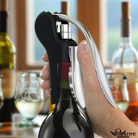 SMT- R Style Corkscrew Wine Bottle Lever Opener Foil Cutter Corkscrews Portable