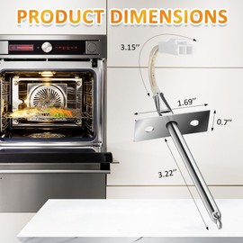 Fugedox 316233902 Oven Temperature Sensor Probe for Frigidaire Kenmore Range Thermistor, Replaces 316217008, 316233903, 316233900, 4929364, AP6888260, PS12724046, EAP12724046