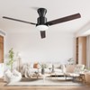 Obabala 52" Outdoor Ceiling Fan, LED Light, Smart Reversible DC