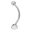Zenna Home No Drill Curved Shower Curtain Rod, 32 -