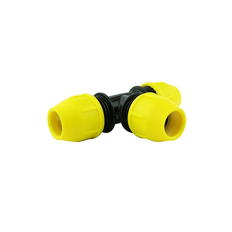 HOME-FLEX Underground IPS Yellow Poly Gas Pipe Tee (1)