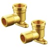 Joywayus Brass 1/2" Female x 1/2" Male 90 Degree Elbow
