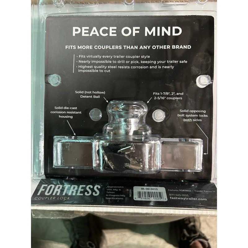Fastway Trailer 86-00-5015 Max Security Universal Coupler Lock