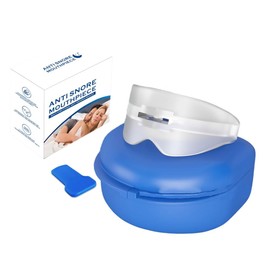 XFSRG Knirscherschiene Für Nacht Zahnschiene Anti Schiene Schnarchen Stopper Gegen Kiefer Entspannung Zahnspange Knirschen Verhindern Aufbissschiene Einstellbar für Reduziert Zähneknirschen(Blau)