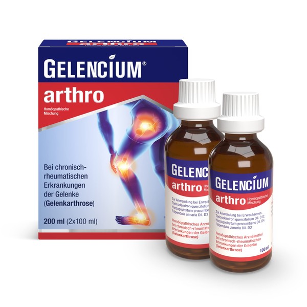 Gelencium Arthro drops: for targeted treatment of joints in osteoarthritis, 2 x 100 ml