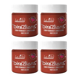 La Riche Directions Semi Permanent Hair Colour, Pack of 4 100 ml Tubs, Flame