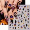 Halloween Nail Art Stickers 3D Self-Adhesive Halloween Nail Decorations