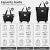 Duffel Bag with Wheels Rolling Duffle Bag Foldable Travel Bag