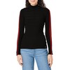 Morgan Women's Pull col roulé Bande Couleur Manche MENTOI Pullover