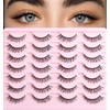 FenixLash False Eyelashes Natural Lashes Wispy Fake Eyelash Cat Eye
