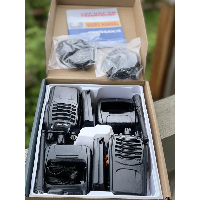 Ansoko 888S Black Walkie Talkie Rechargable Two Way Radio UHF