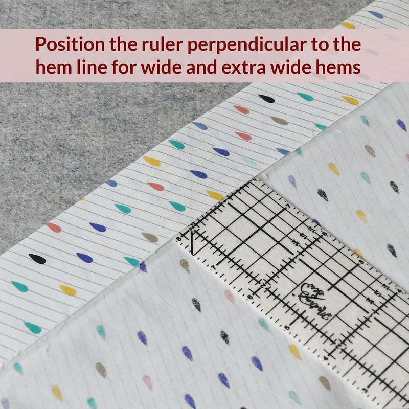 Madam Sew Hot Hem Ruler for Sewing and Quilting –