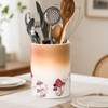 Craftmastudio Mushroom Kitchen Utensil Holder，Ceramic Utensil Holder for Counter, Large