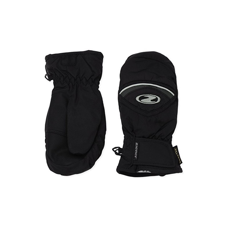Ziener Lisbo GTX Mitten Ski Gloves for Kids, black, 6