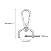 QUARKZMAN Pack of 4 Swivel Carabiner Hooks with Swivel 20