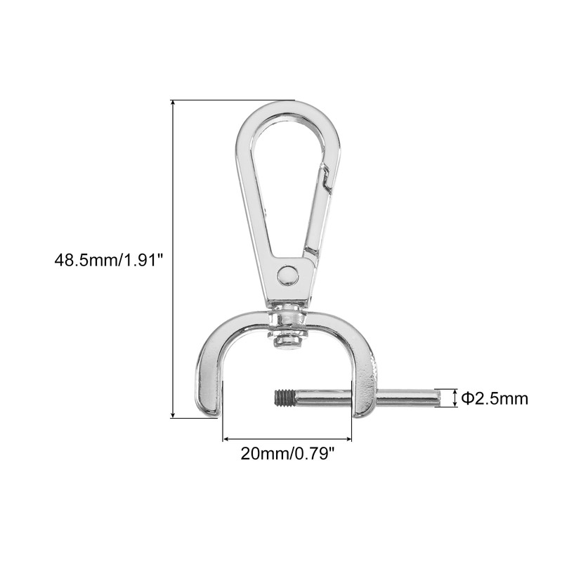 QUARKZMAN Pack of 4 Swivel Carabiner Hooks with Swivel 20
