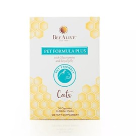 BeeAlive Pet Formula Plus with Glucosamine and Royal Jelly for Cats | Daily Supplement for Mobility Support with Honey, & Royal Jelly | Supports Health and Development of your Kitten