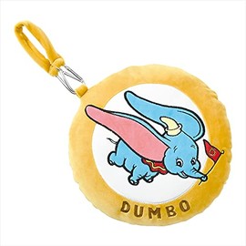 Ribuha 80049-04 2-Way Cushion, Retro Face Dumbo (Total Length: Approx. 11.8 inches (30 cm), Neck Pillow, Travel Supplies,