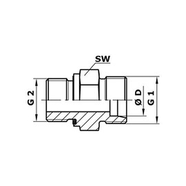 Straight Screw-In Socket, Metric 15L-M18x1.5