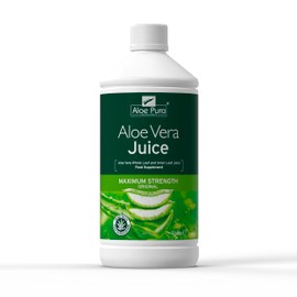 Aloe Pura Aloe Pura Aloe Vera Maximum Strength Juice, Natural, Vegan, Cruelty Free, Food Supplement, 1ltr