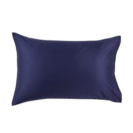 Christy King Pillowcases 2 Pack | 400TC Luxury Bedding | Navy Blue Pillow Case Pair | 100% Cotton Sateen | Soft Silky Bed Linen