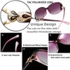 LNTICB Women's Polarised Sunglasses Large Frame Glasses UV400 Protection Classic