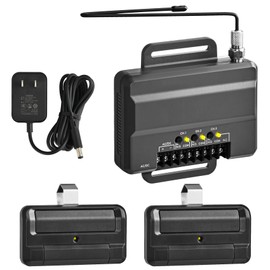 811LMX Gate Opener Remote and 850LM Gate and Garage Door Opener Receiver, Compatible with Liftmaster Gate Door Openers and Commercial Garage Doors, 811 LMX *2, 850LM Receiver*1, 12V Power Supply*1