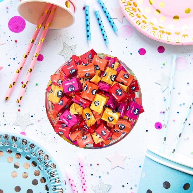 Funtasty Assorted Fruit Taffy Candy, 2.2-Pound Bag (About 240 Count)