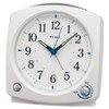 Seiko Clock NR455W Alarm Clock Analog Melody White Pearl PYXIS