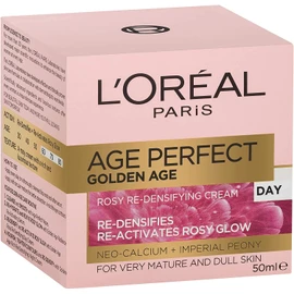 L'Oreal Paris Day Cream, Radiant Rosy Skin, for Mature to Dull Skin, Enriched with Calcium B5 and Imperial Peony, Age Perfect Golden Age, 50ml