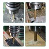Gasea 6pcs Drill Saw Bit Set, 3/4/5/6/6.5/8mm HSS Titanium Coated