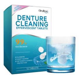 Tabletas Efervescentes For Limpieza De Dentaduras Postizas