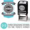 Three Designing Women Custom Designer Address Self-Inking Stamp
