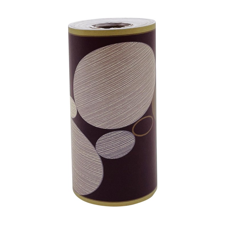 SimpleLife4U Ellipse Pattern Wallpaper Border Roll Peel & Stick Wall
