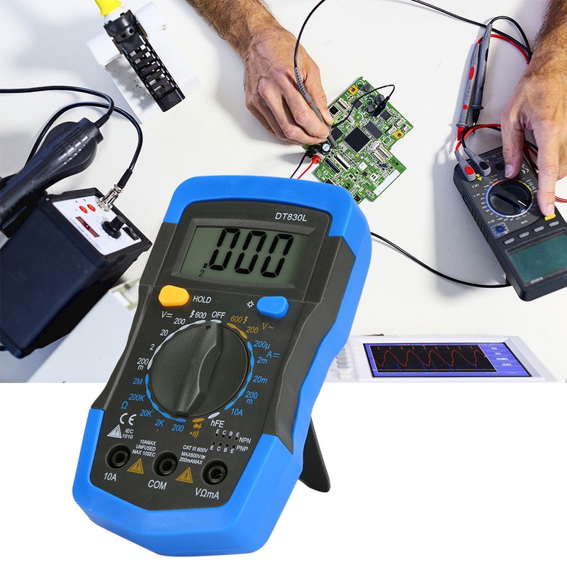 Portable HandHeld LCD Digital Mini Multimeter DC AC Voltage Current