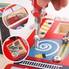 Fire Engine Wooden Toy with Screws and Tools - Montessori