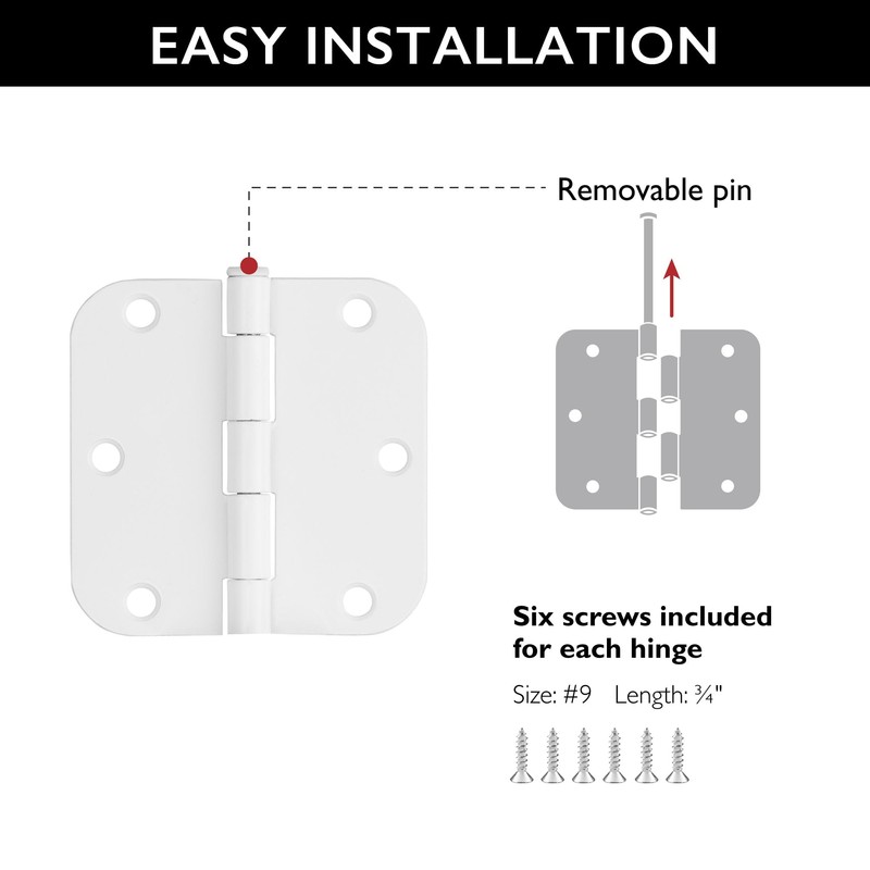 Design House Door Hinge, 3.5 in x 3.5 in, 5/8