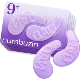 numbuzin Parches Para Ojos N.° 9 Parches De Colágeno Nad+ Para El Contorno De Ojos Ojeras, Efecto Refrescante, Reduce La Hinchazón, Arrugas Con Péptidos, Cafeína Y Niacinamida Reafirmante Y Volu